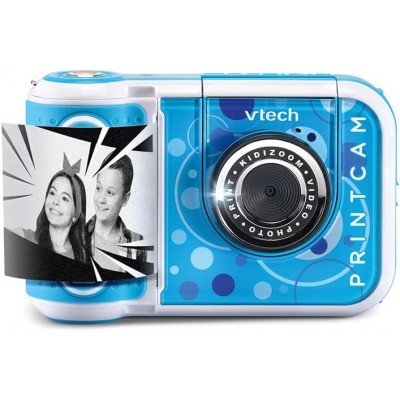VTech Kidizoom Print Cam Blu- Macchina fotografica per bambini con stampa istantanea– Da 5 anni
