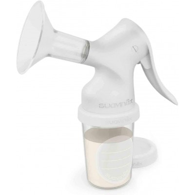 tiralatte manuale : 3 sacchetti per latte materno con tappo : 1 recipiente di conservazione : supporto + adattatore + bicchiere di protezione + tettarella biberon zero.zero flusso adattabile : borsa per il trasporto 