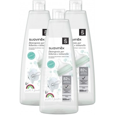 Multipack 3 Detergente Suavinex Specifico per Biberon e Tettarelle 500ml
