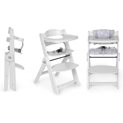 Innovaciones Ms Seggiolone  Evolutivo Pieghevole Full Plus Bianco con Cuscino Grigio