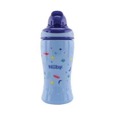 Borraccia con cannuccia Flip-It - 360ml - azzurro - 12m+