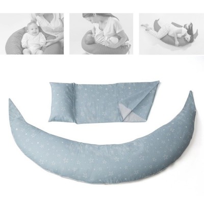 Cuscino Gravidanza e Allattamento Nuvita DreamWizard Grey Star