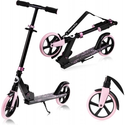 Lionelo Monopattino Luca Black Carbon Pink