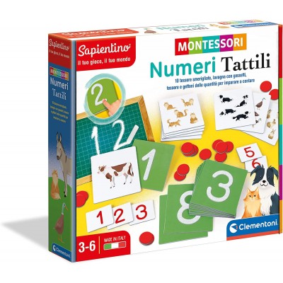 Gioco da Tavolo Educativo Clementoni Sapientino Montessori Numeri Tattili