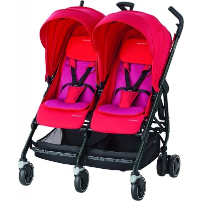 Passeggino Gemellare Bebe Confort Dana For 2 Red Orchid