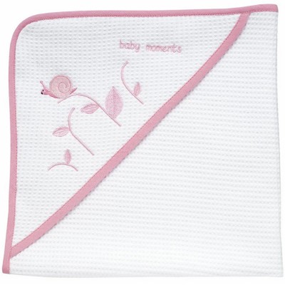 Accappatoio Chicco Quadrato In Piquet Tenero Lumaca 0m+ Rosa