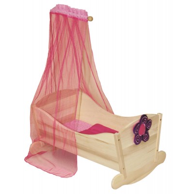 Incluso Appendiabiti Legno Laccato Rosa roba Armadio Bambole 2 Ante della Collezione Mobili per Bamboleprincipessa Sophie