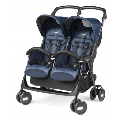 Passeggino Gemellare Peg Perego Aria Twin Shopper Indigo