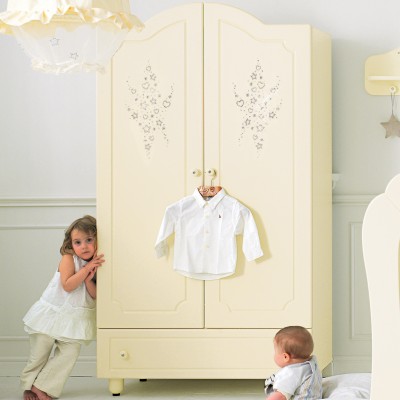 Armadio Baby Expert Diamante Panna