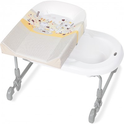 Bagnetto Fasciatoio Reversibile Brevi Bagnotime Plouf Plouf Caramel