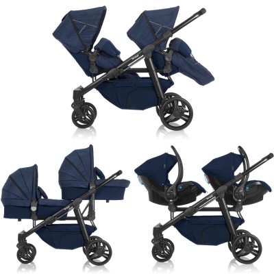 Trio Gemellare Brevi Ovo Twin Blue Jeans
