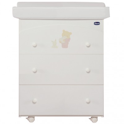 Cassettiera Fasciatoio Chicco Silver Cuor di Coniglietto