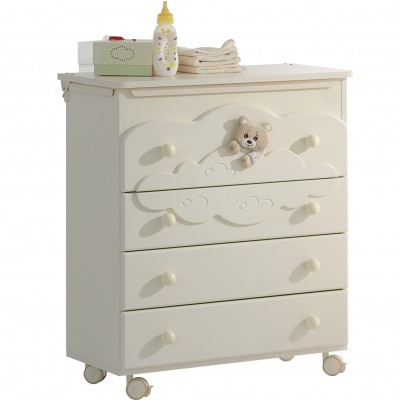 Cassettiera Fasciatoio Abbracci Baby Expert Trudi Panna