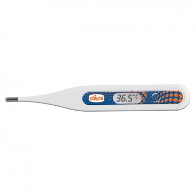 Termometro Chicco Digitale Pediatrico Digi Baby Blu & Bolle Arancio