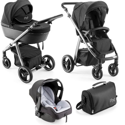 Trio Pali Diamante Cromo/Nero