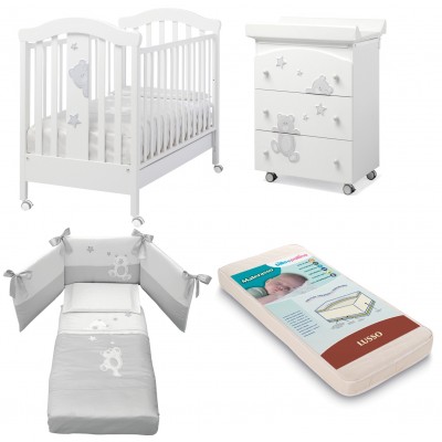 Set Erbesi Stellina Bianco Grigio