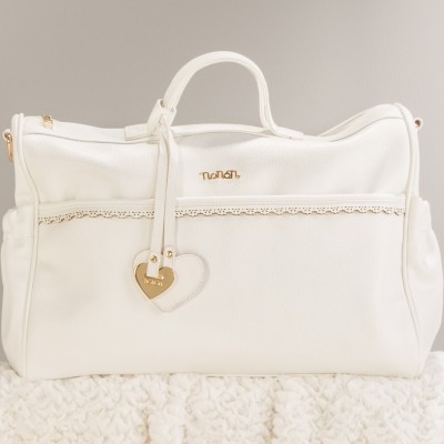 Borsa da Passeggio Nanan Ecopelle Bianca