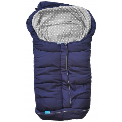 Sacco per Passeggino Nuvita Caldobimbo 3 Stagioni Blu Pois
