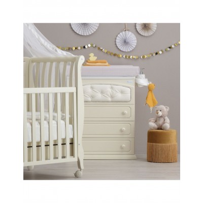 Cassettiera Fasciatoio Azzurra Design Imperial avorio 