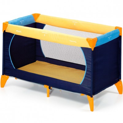 Lettino da Campeggio Hauck Dream N Play Yellow Blu Navy
