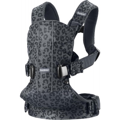 BabyBj&ouml;rn Marsupio One Air, Mesh 3D, Antracite/leopardo