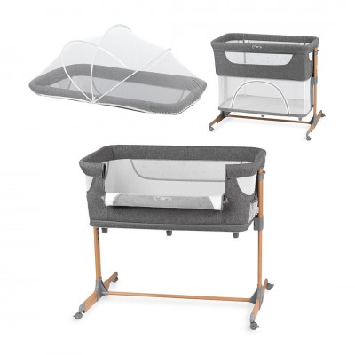 Culla Co-Sleeping MoMi Smart Bed Grigio
