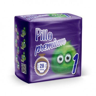 Pannolini Pillo Premium Taglia 1 New Born 2-5kg 28 pz