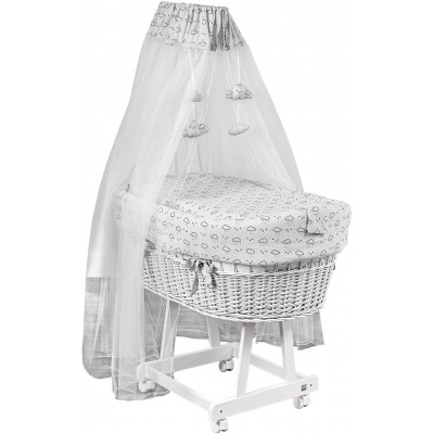 Culla Picci con Velo Space Grigio