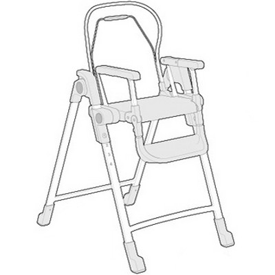 Struttura Seggiolone Inglesina Gusto Bianco