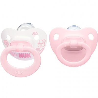 Succhietti Silicone Nuk Rosa 0-6 m