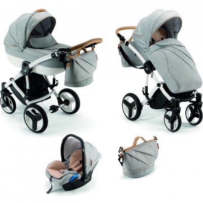 Trio Pali Magnifico Cool Gray Telaio Bianco