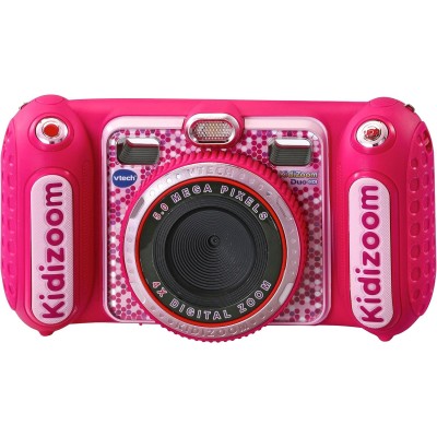 VTech Kidizoom Duo DX Rosa, Macchina Fotografica per Bambini con +75 Filtri