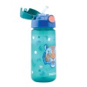 Tazza a pressione con cannuccia morbida e glitter - 540ml - tigre