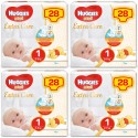 Kit Pannolini Huggies Extra Care Mis. 1 2-5 Kg 4 Pacchi da 28 pz