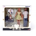 Set Bambole Simba Inglesina Steffi Love Famiglia con Carrozzina