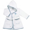Accappatoio Chicco In Piquet Tenero Uccellino 12m+ Azzurro