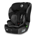 LIONELO LEVI i-Size R129 Seggiolino auto 76-150 cm Black Grey 10 Livelli di regolazione del poggiatesta, Schienale staccabile 