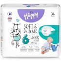 Pannolini Happy 6 Junior Extra 15+ Kg (34 pz)