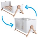 Lettino Trasformabile Micuna Swing Bianco