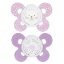 Succhietto Chicco Physio Comfort Silicone 2pz Rosa Lilla 6-16m
