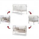 Lettino Evolutivo Co-Sleeping Pali Flippy Bianco (Trasformabile da Culla a Lettino a Divanetto a Poltroncina + 2 Materassi + 2 Completi Piumone)