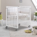 Lettino Evolutivo Co-Sleeping Pali Transformer Bianco (Trasformabile da Culla a Lettino a Divanetto a Poltroncina a Montessoriano + 2 Materassi + Piumone Paracolpi Menta)