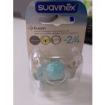Succhietto Suavinex Fusion con Tettarella Fisiologica in Silicone 2-4 m Bicolor