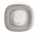 Set Ciotola e Piatto Piano Chicco Grigio 12m+