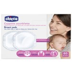 Dischetti Chicco Proteggi Seno Coppette Assorbilatte Antibatterici 60 Pz