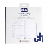 Set Lenzuola Chicco  in Cotone per Next2Me Forever - 2pz e federa Cloud