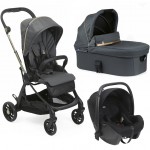 Trio Chicco One4Ever Light City Map Re_Lux con Seggiolino Auto Kory Black