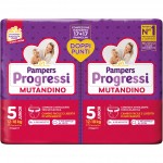 Bipack Pannolini Pampers Progressi Mutandino Misura 5 JUNIOR 12-18 Kg da 17+17 pz (34pz)