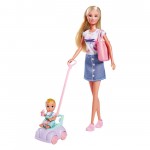 Bambola Simba Steffi Love Baby Car