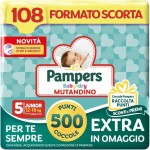 Pampers Baby Dry Mutandino Junior  Taglia 5 (12-18 kg)-108 Pannolini